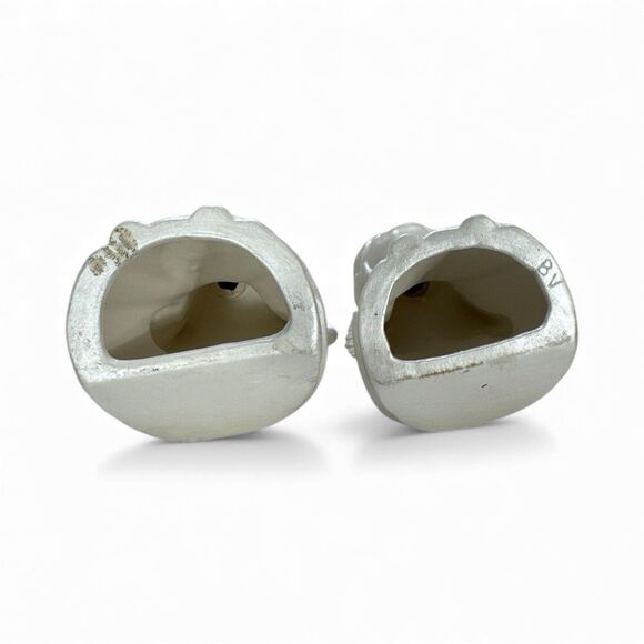 Vintage Kissing Angels Pearlescent Shimmer White 7” Elegant Cottage Granny - Picture 8 of 10